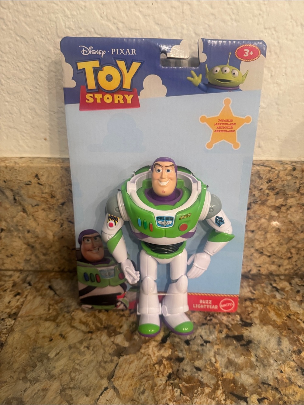 Mattel Buzz Lightyear Figure - White, Green & Purple